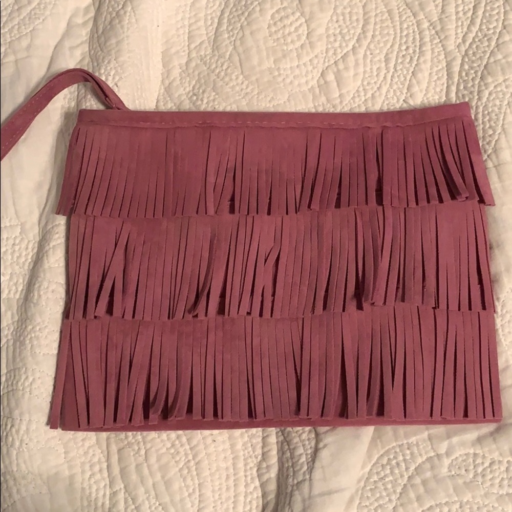 Fringed wristlet